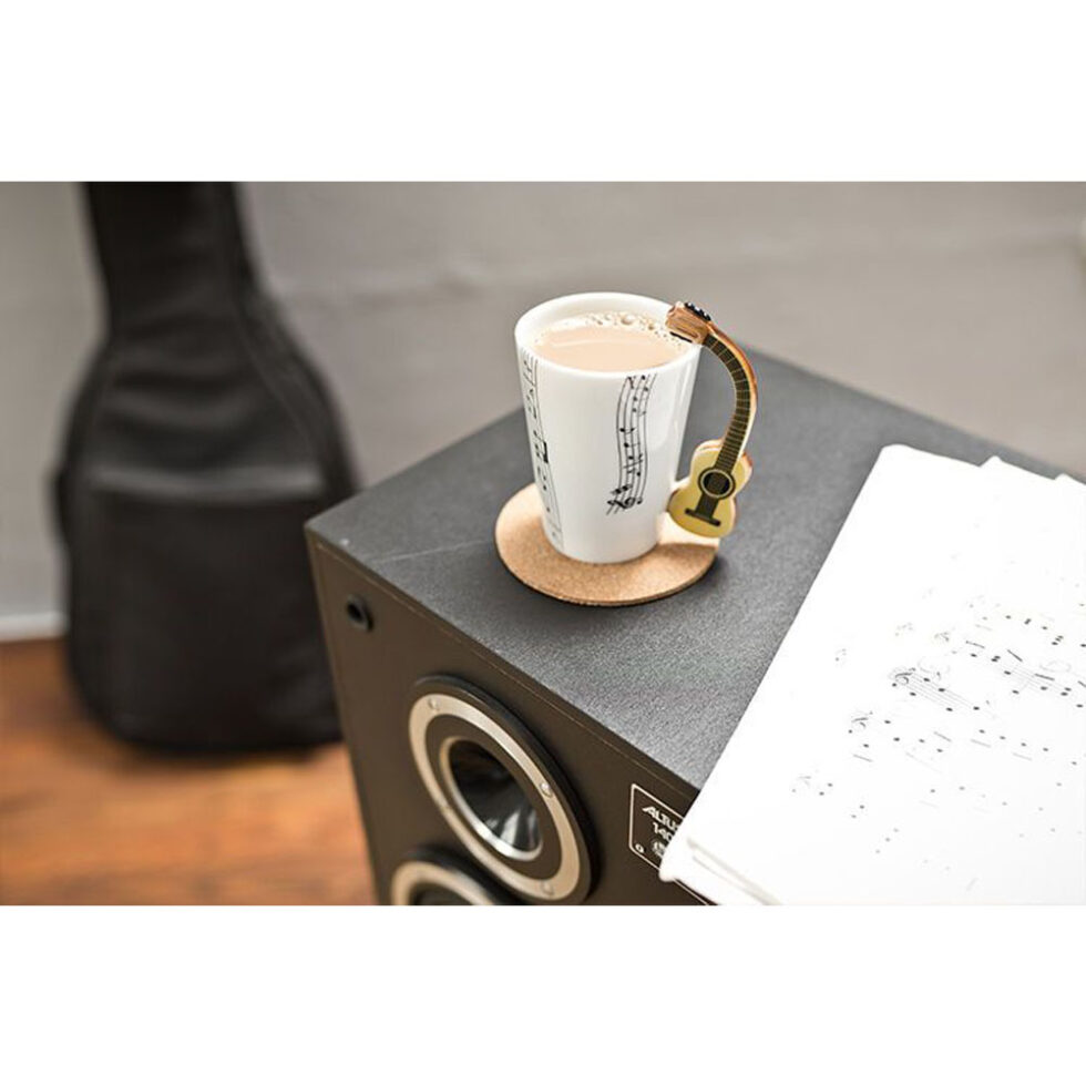 Porzellan Musik Becher Gitarre Kaffeebecher Musikinstrument – Bild 4