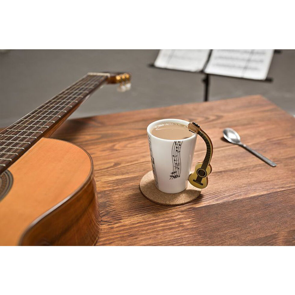 Porzellan Musik Becher Gitarre Kaffeebecher Musikinstrument – Bild 5