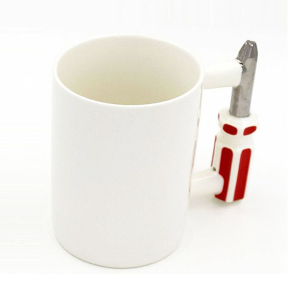 Porzellan Schraubendreher Becher für Handwerker Kaffeebecher – Bild 2