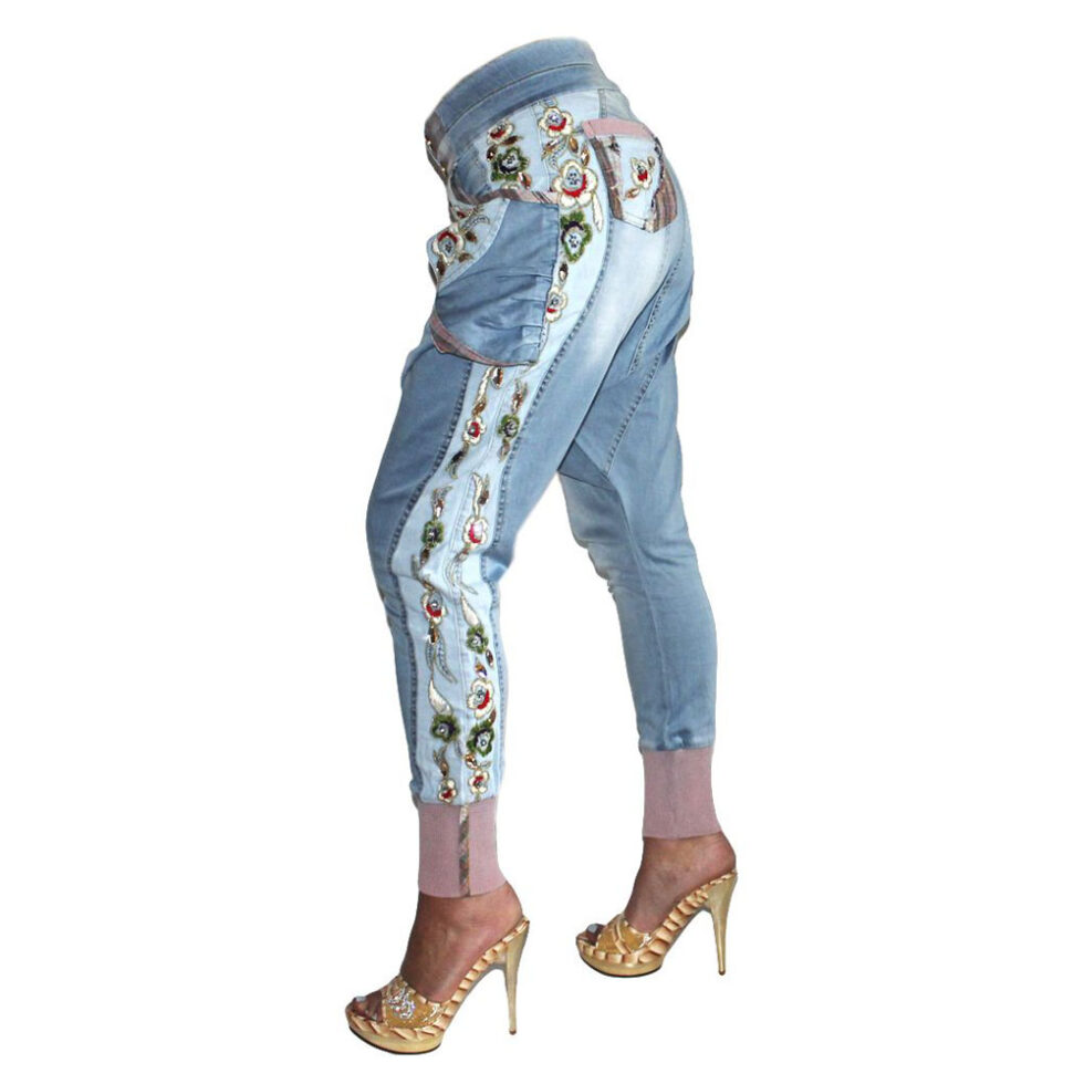 Signet 1185 Damen Haremshose Pumphose Eisblau Jeans Pumphose – Bild 2