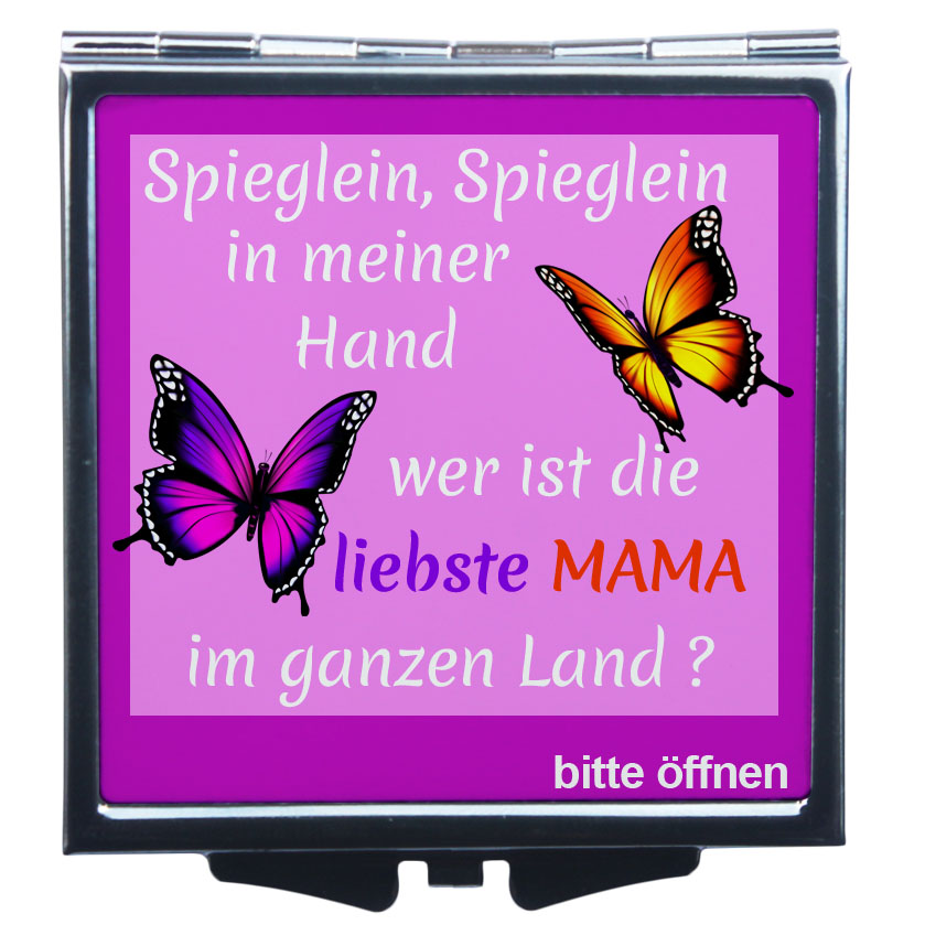 Taschenspiegel "liebste Mama" Taschenklappspiegel
