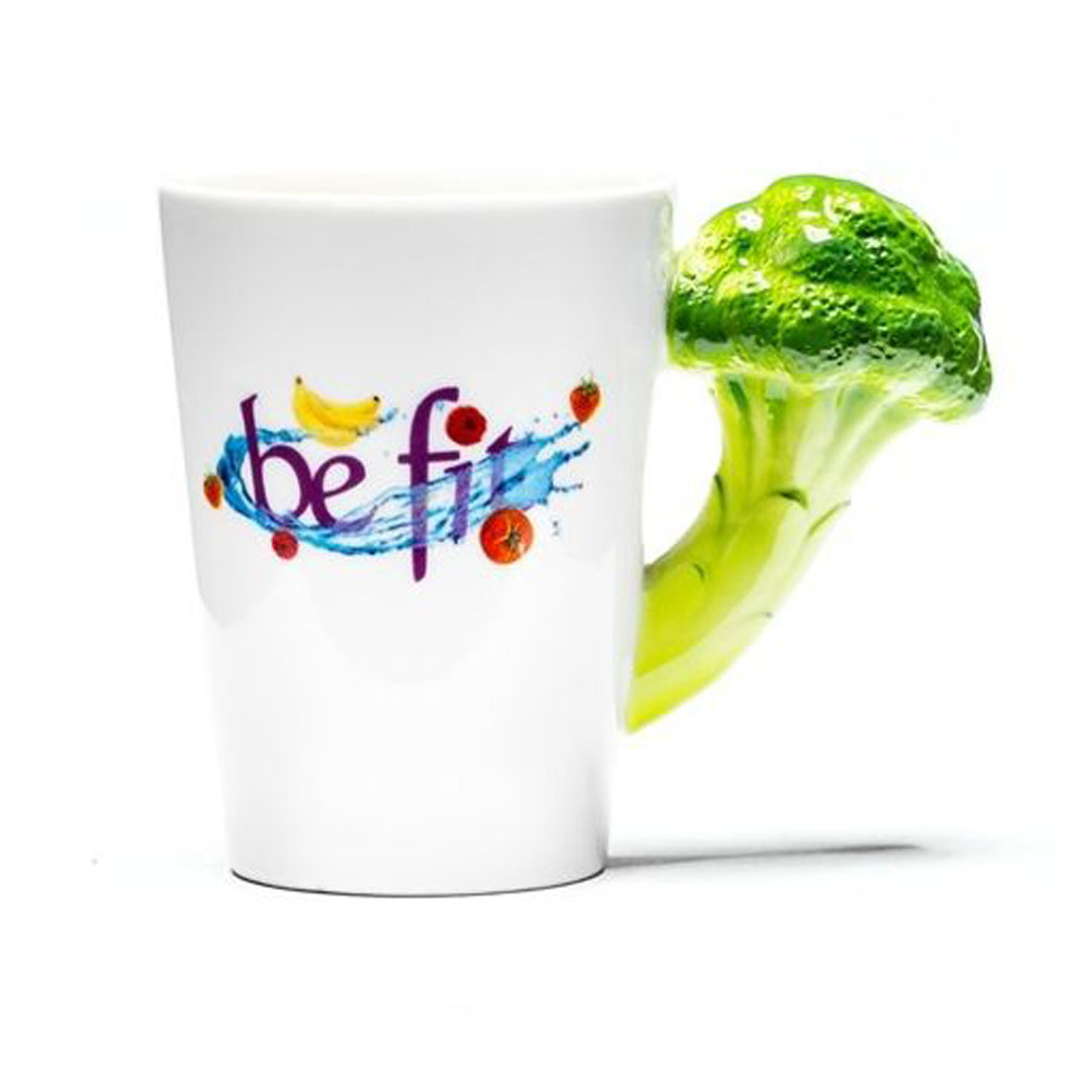 Veggie Tasse Kaffeetasse mit Brokkoli Gemüsebecher