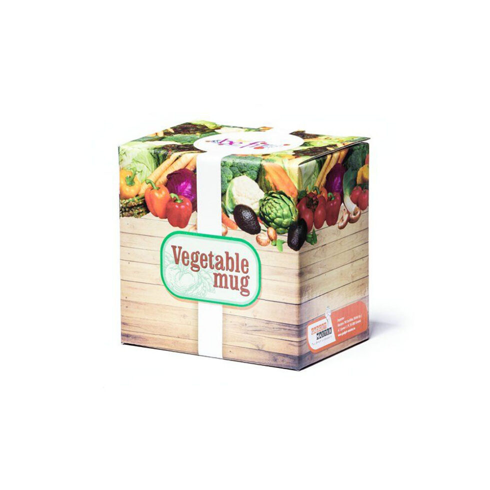Veggie Tasse Kaffeetasse mit Brokkoli Gemüsebecher – Bild 3