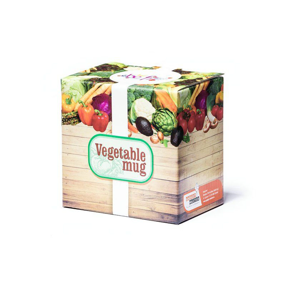 Veggie Tasse Kaffeetasse mit Banane Obstbecher – Bild 3