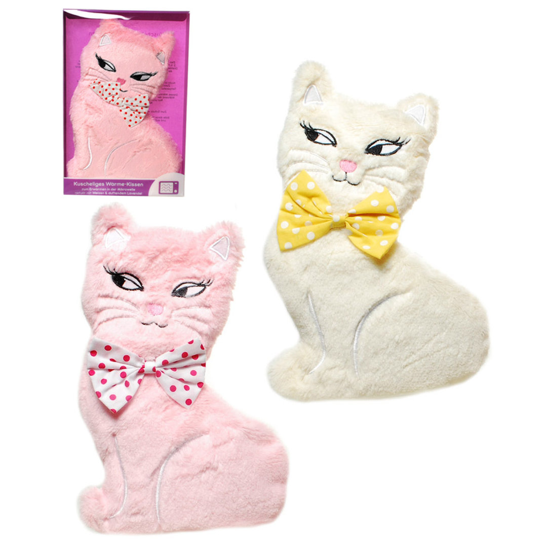 Wärme-Kissen Motiv Katze Kissen zum Erwärmen in Mikrowelle