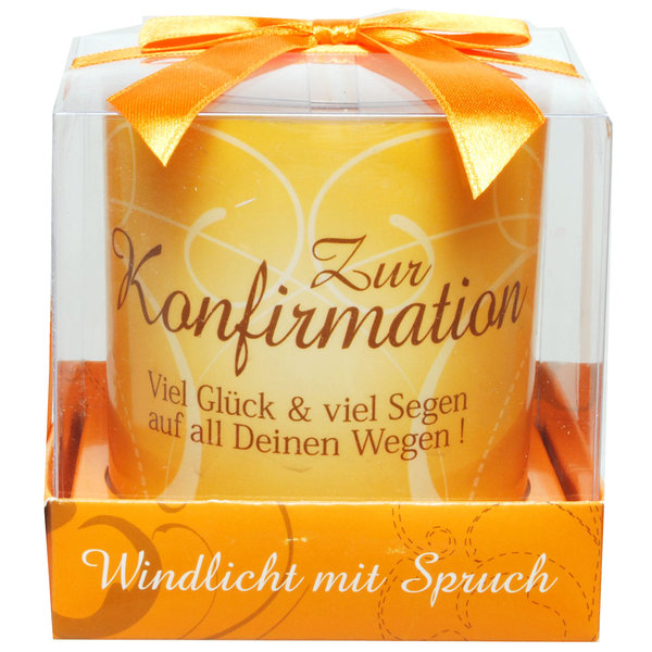 Windlicht zur Konfirmation Windlicht mit Spruch