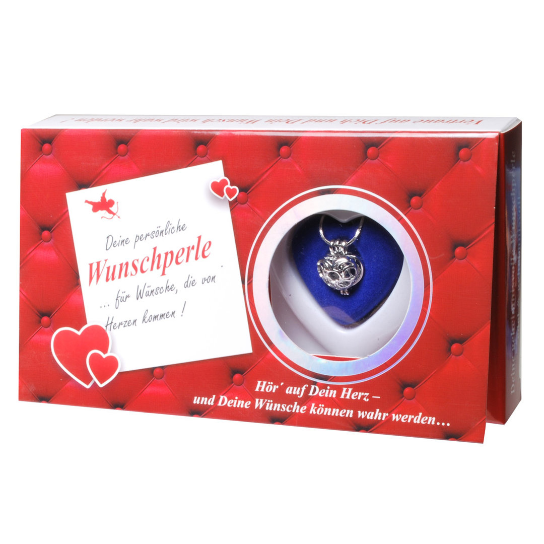 Wunschperle Herzenswünsche mit Kette Perle und Muschel