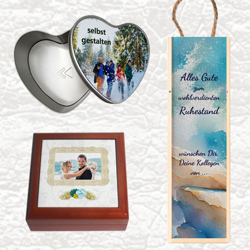 Geschenkdosen mit Foto oder Name