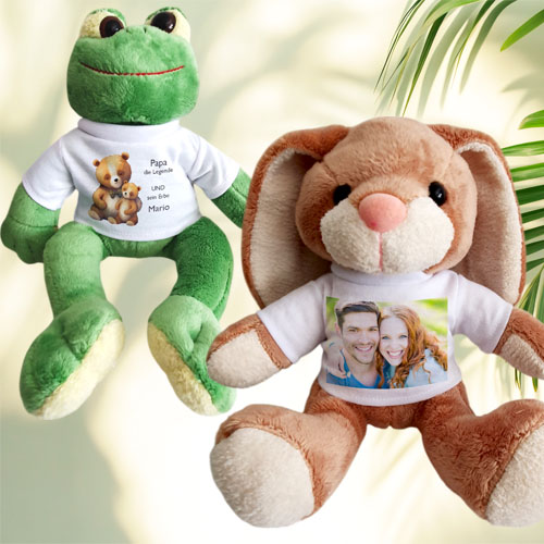Kuscheltiere mit Foto doer Name