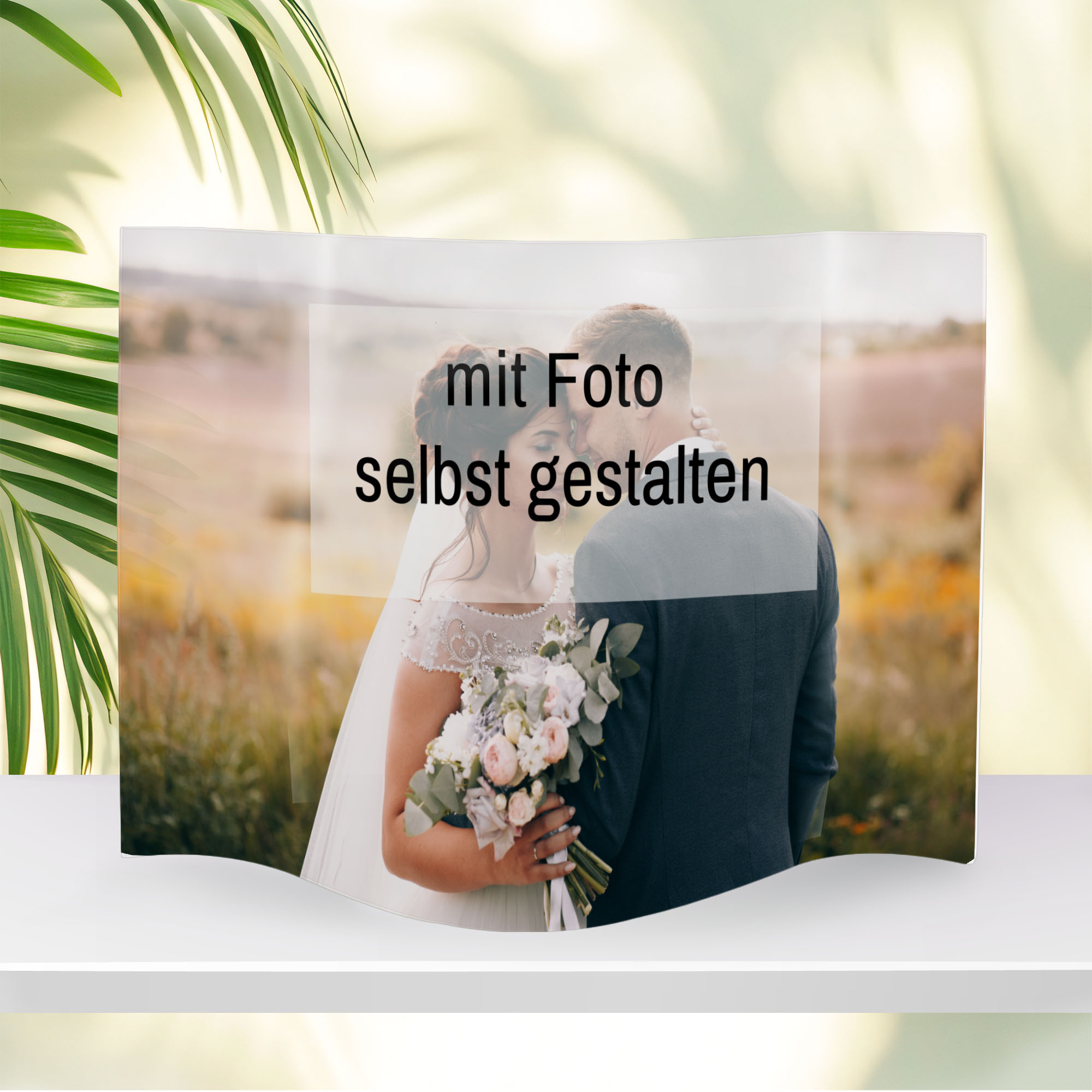 gewellte Acryl Platte mit Foto selbst gestalten
