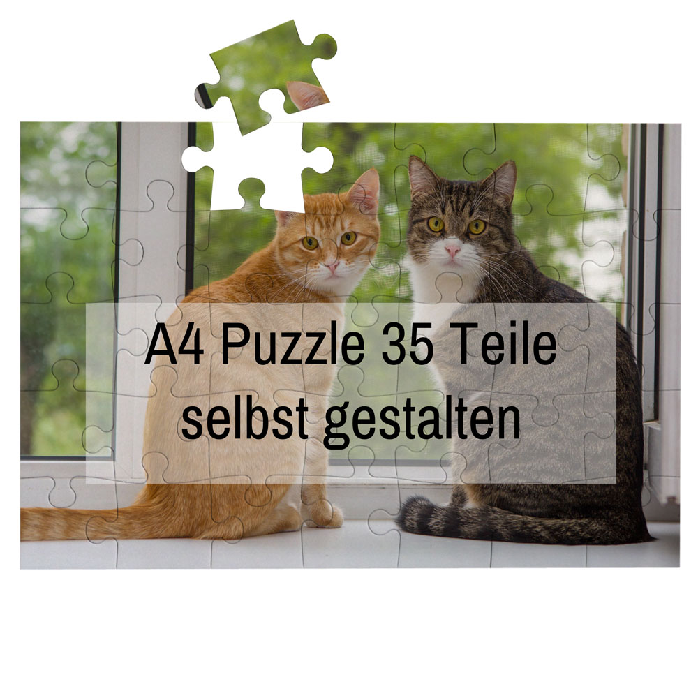 Puzzle A4 mit Foto gestalten - 35 grosse Puzzleteile