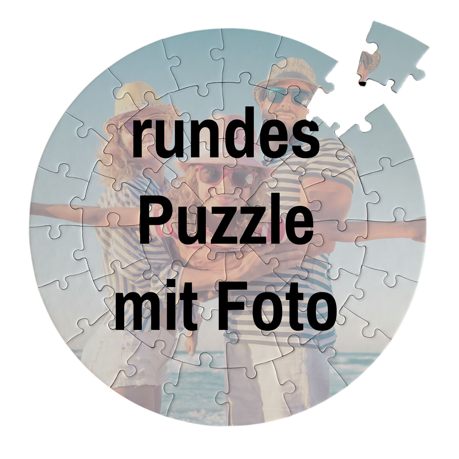 Fotopuzzle Rund Puzzle selbst gestalten 46 Teile